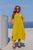 Жіноча вільна сукня колір гірчиця 432281 432288 фото