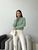 Жіночий светр із текстурним візерунком колір оливковий р.42/46 441956 441956 фото