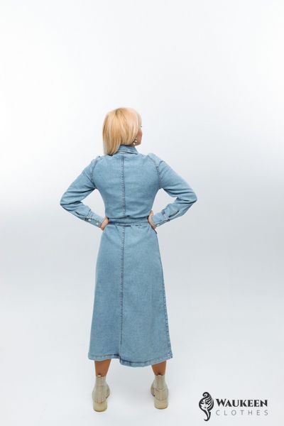 Жіноча довга сукня "PRO ВИШУКАНІСТЬ" колір блакитний р. XS/S 445691 445691 фото