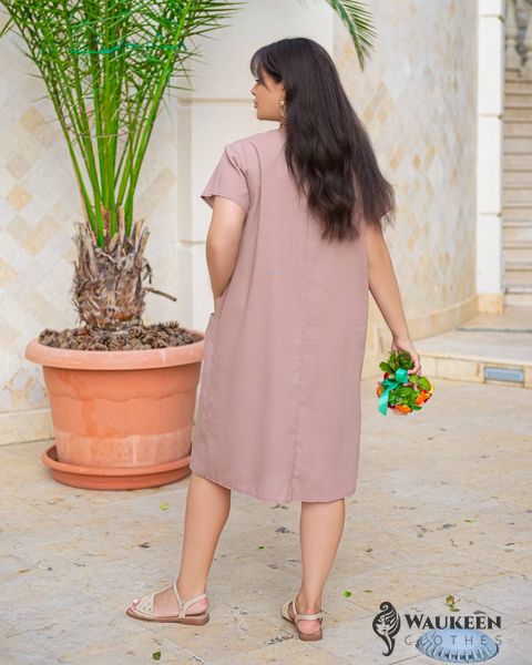 Жіноча сукня з кишенями беж р.58/60 437397 437397 фото