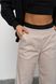 Женские брюки палаццо из эко кожи цвет бежевый р.L 450868 450868 фото 5