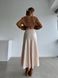 Женская шелковая юбка цвет бежевый р.42/46 449110 449110 фото 4