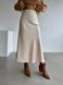 Женская шелковая юбка цвет бежевый р.42/46 449110 449110 фото 1