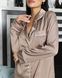 Жіноча піжама шовк Армані Jesika бежевого кольору р.L 380633 380633 фото 3