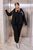 Женский костюм 4в1 - шапка, жилет, брюки и кофта цвет черный р.48/50 449226 449226 фото