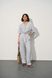 Жіночий мусліновий костюм-двійка колір бетон р.L 459192 459192 фото 2