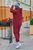 Женский теплый спортивный костюм цвет вишневый р.48/50 444316 444316 фото