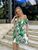 Жіноча літня сукня з натурального льону колір білий-джинс 363143 363143 фото