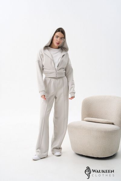 Жіночий костюм двійка колір бетон р.S 454279 454279 фото