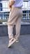 Жіночі льняні штани колір бежевий р.48/50 455570 455570 фото 3