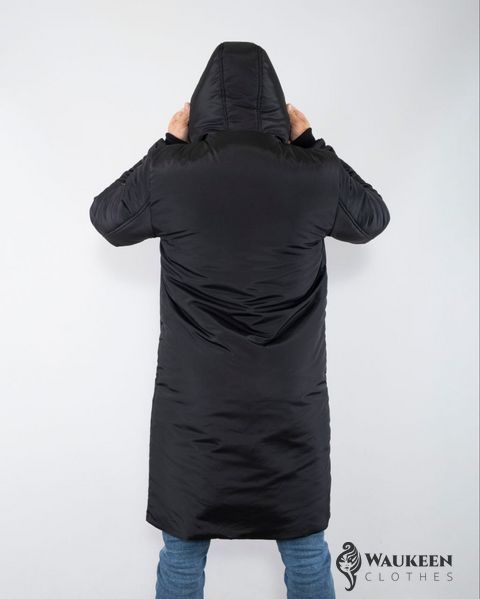 Мужская куртка-парка черного цвета р.2XL 448056 448056 фото