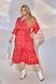 Жіноча вільна сукня із софту колір червоний р.62/64 449948 449948 фото 1