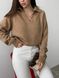 Жіночий светр-поло колір кемел р.42/46 450416 450416 фото 4