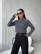 Жіночий светр із текстурним візерунком колір сірий р. 42/46 441955 441955 фото 5
