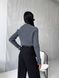 Жіночий светр із текстурним візерунком колір сірий р. 42/46 441955 441955 фото 3
