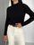 Жіночий светр із текстурним візерунком колір чорний р.42/46 441958 441958 фото