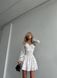 Жіночий комбінезон із шортами-спідницею колір білий р.42/44 454059 454059 фото 2