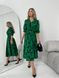 Жіноча сукня із шовкового софту колір зелений р.42/44 454125 454125 фото 1