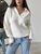 Жіночий светр-поло колір молочний р.42/46 450413 450413 фото