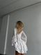 Жіночий комбінезон із шортами-спідницею колір білий р.46/48 454067 454067 фото 9
