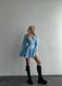 Жіночий комбінезон із шортами-спідницею колір блакитний р.42/44 454060 454060 фото 6