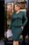 Женский костюм юбка и жакет темно зеленого р.52/54 377772 377772 фото