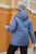 Женская теплая куртка цвет джинс р.54/56 445176 445176 фото
