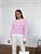 Жіночий светр колір білий-рожевий р.42/46 446041 446041 фото