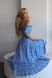 Жіноча сукня у квітковий принт колір блакитний р.42/44 455744 455744 фото 6