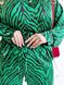 Женский костюм рубашка и брюки цвет зеленый принт р.46/48 452010 452010 фото 6