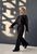 Жіночий трикотажний костюм колір чорний р.42/44 446413 446413 фото