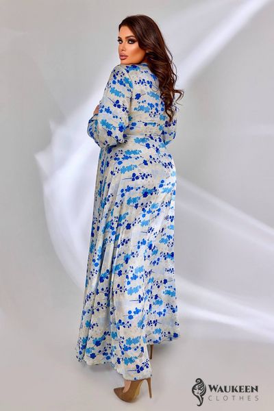 Жіноча сукня вільного крою колір блакитний р.50/52 452817 452817 фото