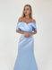 Женское вечернее платье корсет голубого цвета р.L 384851 384851 фото 3