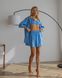 Жіночий піжамний костюм трійка Monila колір блакитний р.L 443845 443845 фото 5