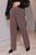 Жіночі теплі штани колір коричневий р.50/52 446240 446240 фото