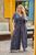 Жіночий комбінезон із брюками палаццо колір синій р.48/50 432994 432994 фото