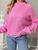Жіночий светр з дірками рожевого кольору р.42/46 407260 407260 фото