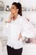 Женская блуза с рукавами из легкого шифона белого цвета 374366 380931 фото 2