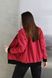 Жіноча куртка бомбер колір бордовий р.48/50 450747 450747 фото 4