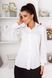 Женская блуза с рукавами из легкого шифона белого цвета 374366 380931 фото 1