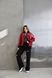 Жіноча куртка бомбер колір бордовий р.48/50 450747 450747 фото 8