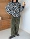 Жіноча піжама з хутра Тедді колір зебра хакі р.42/46 449019 449019 фото 2
