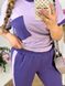 Жіночий костюм-двійка колір лаванда-фіолет р.58/60 435441 435443 фото 2