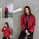 Женская куртка бомбер цвет бордовый р.48/50 450747 450747 фото 9