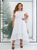 Жіноча асиметрична сукня колір білий 438638 438638 фото