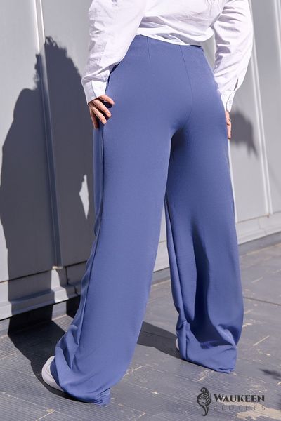 Жіночі штани палаццо блакитного кольору р.48/50 408465 408469 фото