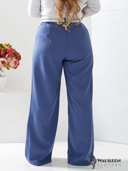 Жіночі штани палаццо блакитного кольору р.48/50 408465 408469 фото
