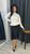 Жіночий костюм двійка зі спідницею колір білий-чорний р.46/48 452170 452170 фото