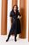 Женское платье А силуэта из экокожи черного цвета 374703 382054 фото
