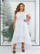 Жіноча асиметрична сукня колір білий р.54/56 438666 438666 фото 1